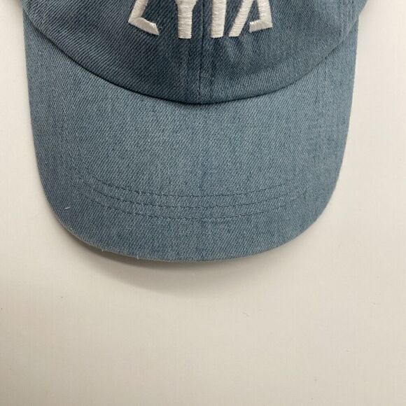 Zyia Active Light Denim Baseball Hat NWT Adjustable One Size Unisex 100% Cotton - Picture 10 of 11
